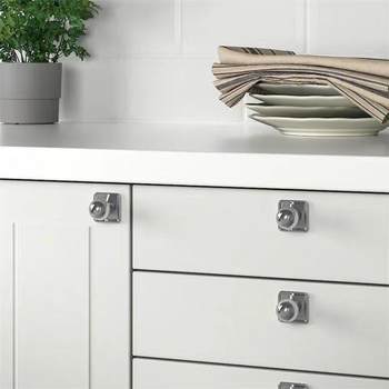 American-Style Silver High-End Door Handle, Modern Minimalist Light Luxury Drawer, Wardrobe, Shoe Cabinet, Cabinet Furniture Small Handle