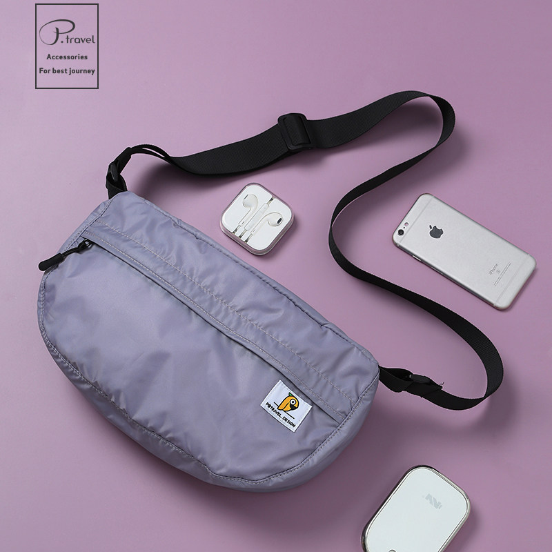 Japanese ins tide brand large-capacity messenger bag outdoor travel leisure women's small bag ultra-light portable travel messenger bag