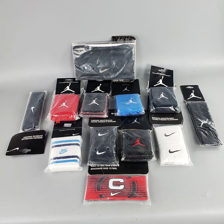 Nike Sports Wristbands for Men, Basketball Headbands, Badminton Sleeves, Fitness Warm Wrist Guards, Double-Sided Sweat-Absorbing for Women