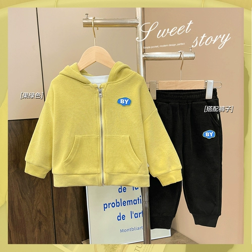 Демисезонная осенняя детская толстовка с капюшоном для мальчиков, детская одежда, в западном стиле