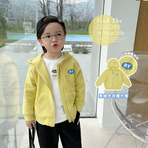 Демисезонная осенняя детская толстовка с капюшоном для мальчиков, детская одежда, в западном стиле