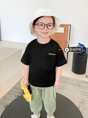 Футболка с коротким рукавом для мальчиков, летняя детская летняя одежда, семейный стиль, в западном стиле