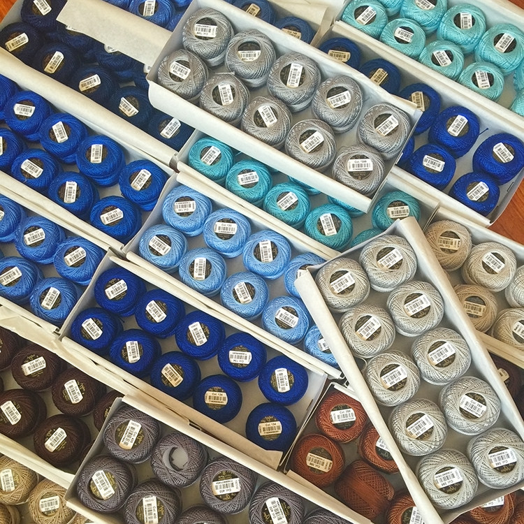 German Anchor Anchor line 8 Lace line Shuttle knitting line Hand hook line Temari line