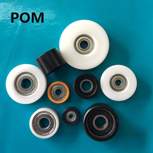6000 plastic bearing pulley 608 rubber wheel inner diameter 5 6 8 10 small wheel nylon plastic wheel