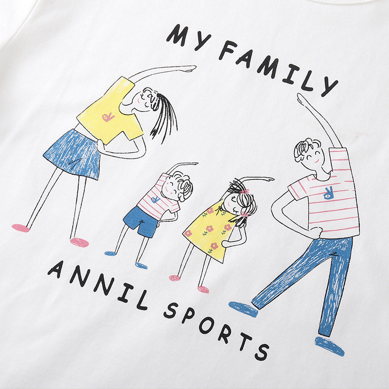 Annil 安奈儿 亲子装 纯棉家居服睡衣套装 天猫优惠券折后￥79.9包邮（￥224.9-145）100~180码3色可选