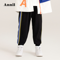Shopping mall with Anael childrens clothing boys sports pants spring and autumn 2021 New Korean version of the childrens shoes pants