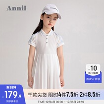 Shopping mall with ANEL childrens clothing girl short sleeve dress 2021 new sports style girls tennis skirt summer