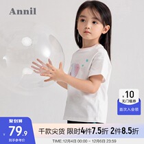 Shopping mall with Anael childrens short sleeve T-shirt 2021 new summer thin cotton Womens baby coat