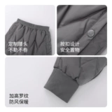 Детская летняя одежда, зимние ветрозащитные удерживающие тепло черные штаны с пухом, увеличенная толщина