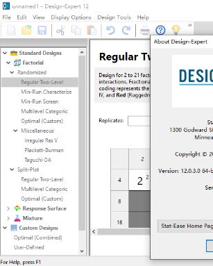 Response Surface Analysis Stat-Ease Design Expert 13 12 11 win mac send tutorial