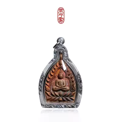 Changzijia Thai Buddha 10 years old shop Zhou Guanla 2553 Yinlan Mountain Buddha sterling silver shell