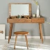 Xin Fuji phong cách Nhật Bản gỗ lật với bàn trang điểm gương hiện đại tối giản môi trường bàn trang điểm nội thất phòng ngủ - Bộ đồ nội thất bàn ghế gỗ hiện đại Bộ đồ nội thất