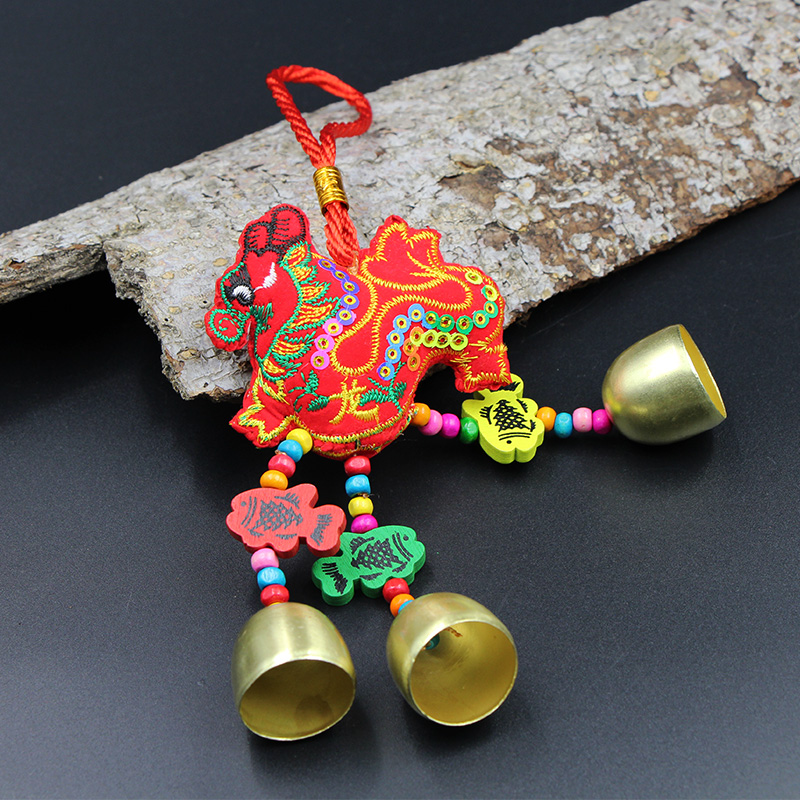 Ethnic Wind Over The New Year Small Gift Duozodiac Pendant Safe Car Pendant Tourist Scenic Spot Hot Selling Wind Bells Pendant