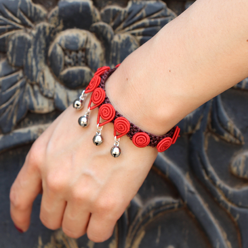 Yunnan National Breeder Handmade Female Personality Accessories Multicolored Bracelet Birthday Gift Annual Meeting Small Gift Women Ornaments