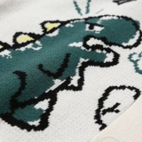 Мультяшный динозавр, кардиган, японский свитер, трикотажная куртка