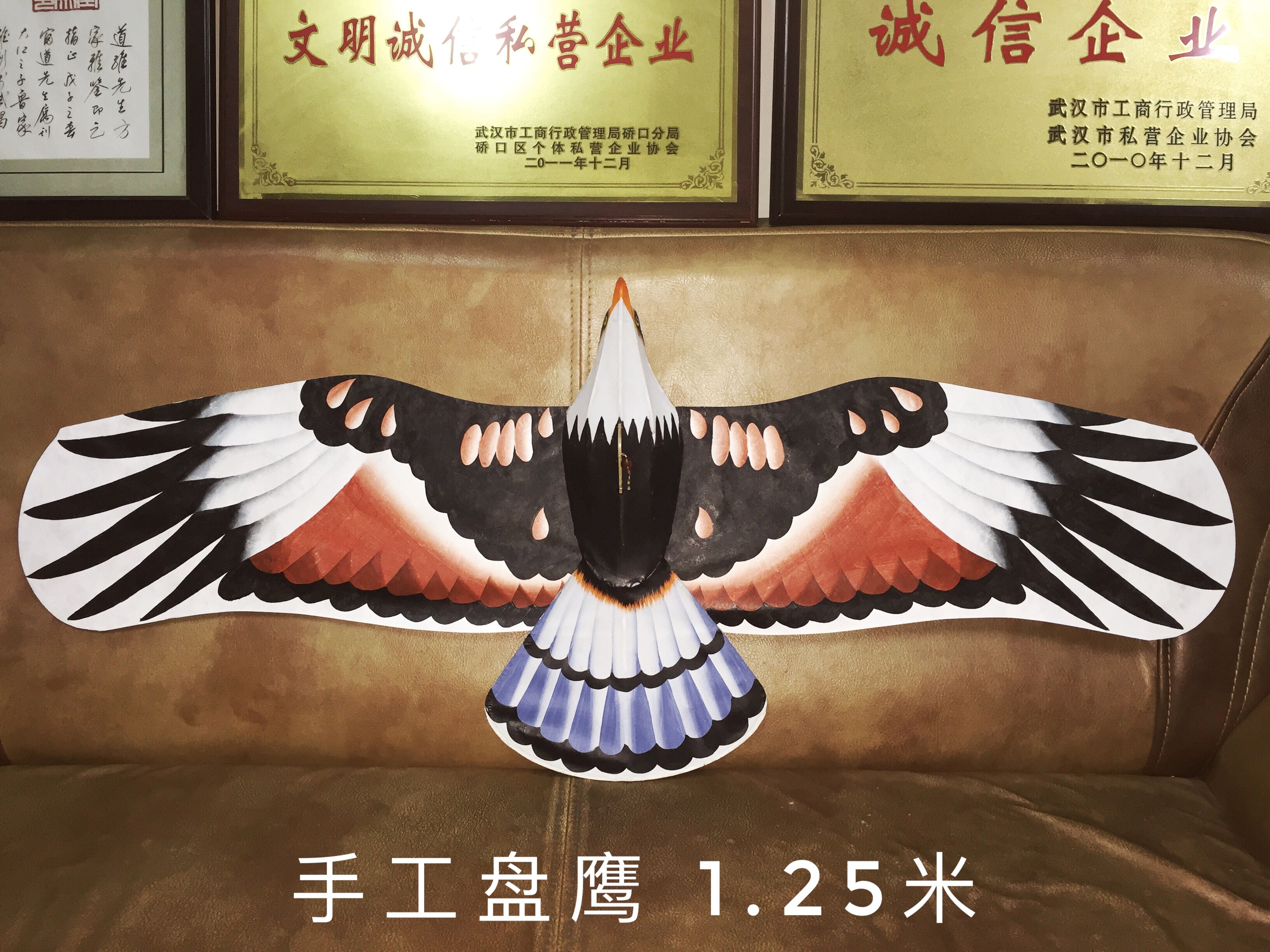 Coiled Eagle Kites With many years of Coiled Eagle experience, the master craftsman carefully draws DuPont Paper Tray Eagle High-quality homemade Coiled Eagle