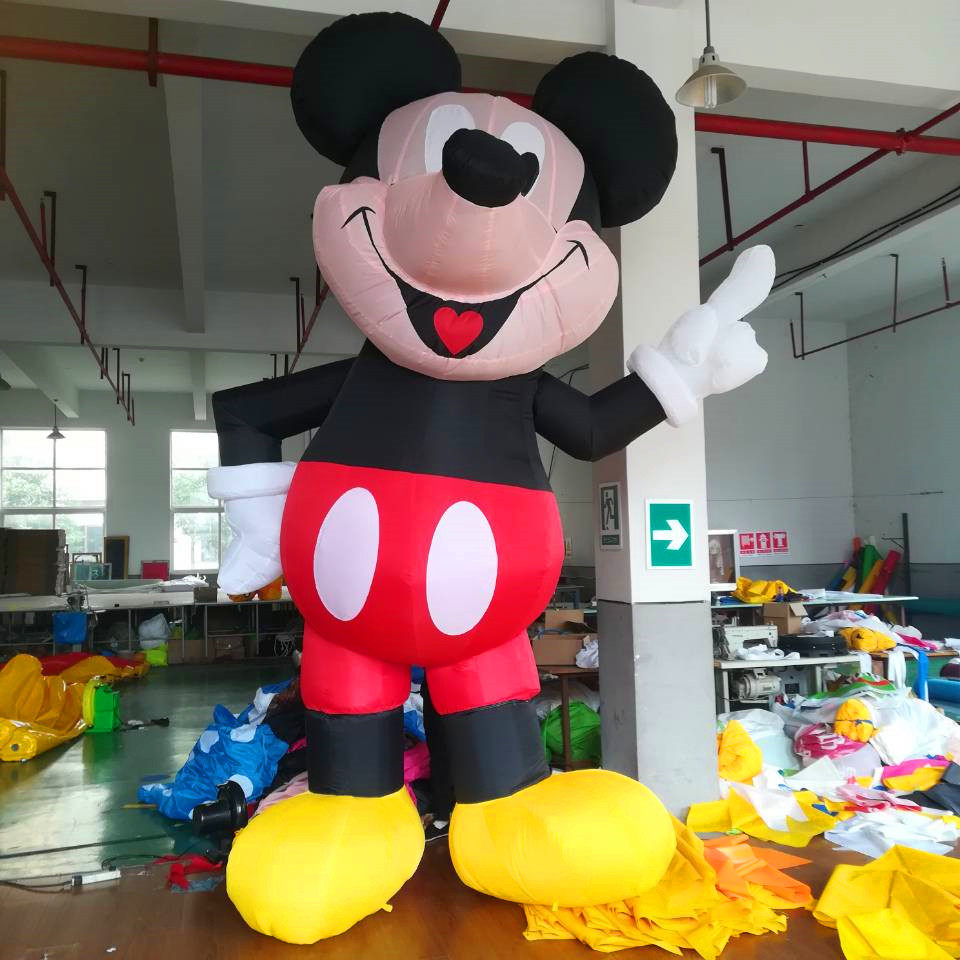 Inflatable cartoon inflatable model Mickey Mouse Mickey Minnie Qi 20 New Year Zodiac mouse advertising opening doll cartoon customization