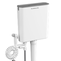 Toilet flush tank household bathroom squat toilet squat toilet energy-saving wall-mounted high-impact set