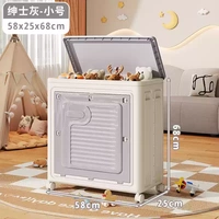 Жемчужно-серый маленький ✅Второе поколение [Двойные двери] [Складные/бесплатные универсальные колеса * 4]