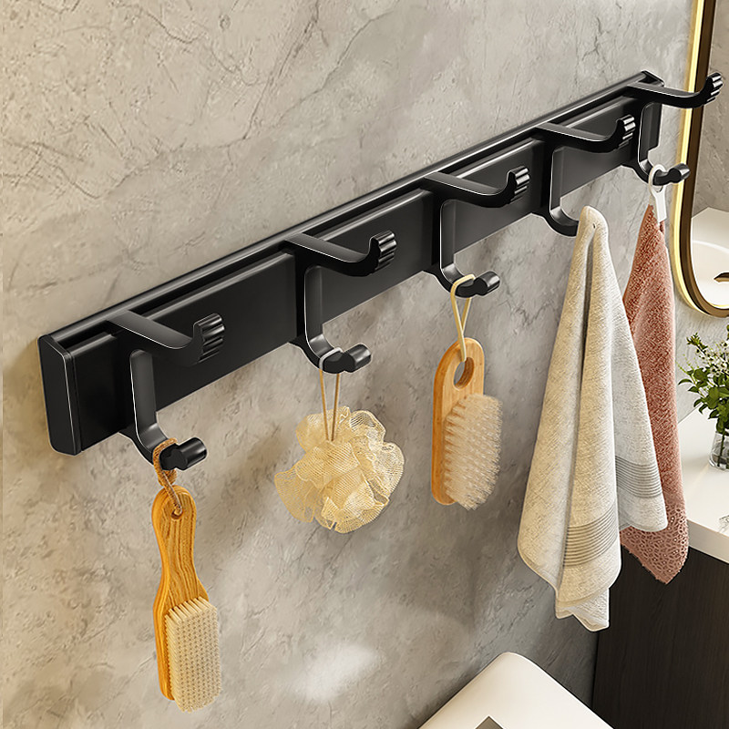 Tied to strong adhesive wall wall wall hanging bathroom clotheswall clothestoilet bathroom door behind the door of the bathroom without punch hook