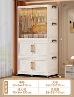 1 прозрачный шкаф + 2 шкафа для хранения вещей