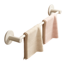 Cream-style towel rack bathroom punch-free wall-mounted storage rack single-pole bathroom toilet storage rack