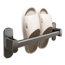 Slipper rack bathroom punch-free hanging rack bathroom door wall-mounted hanging slipper artifact drain storage rack