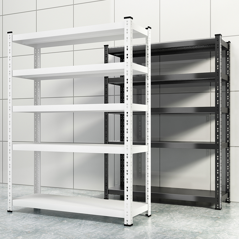 Screw-free shelf shelf multi-layer household angle steel landing warehouse balcony storage room to collect storage iron shelf