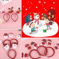 Christmas hair hoop selling cute hair accessories cartoon antler ears snowman Santa Claus headband holiday party decorations