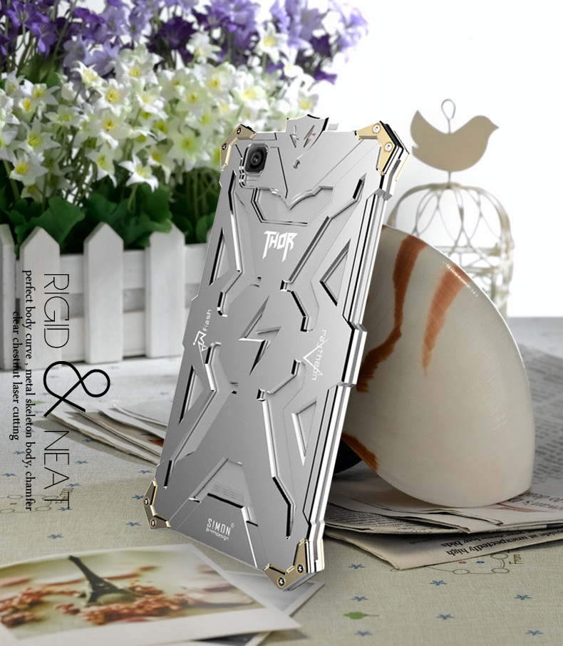 SIMON THOR Aviation Aluminum Alloy Shockproof Armor Metal Case Cover for Coolpad F2 8675