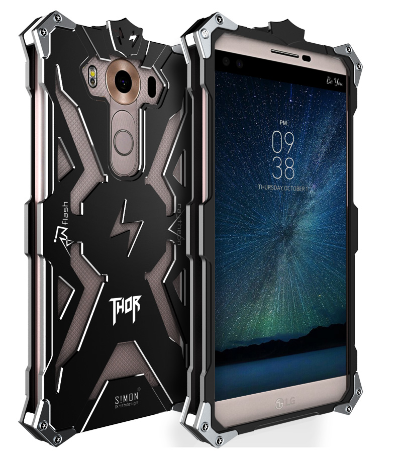 SIMON THOR Aviation Aluminum Alloy Shockproof Armor Metal Case Cover for LG V10