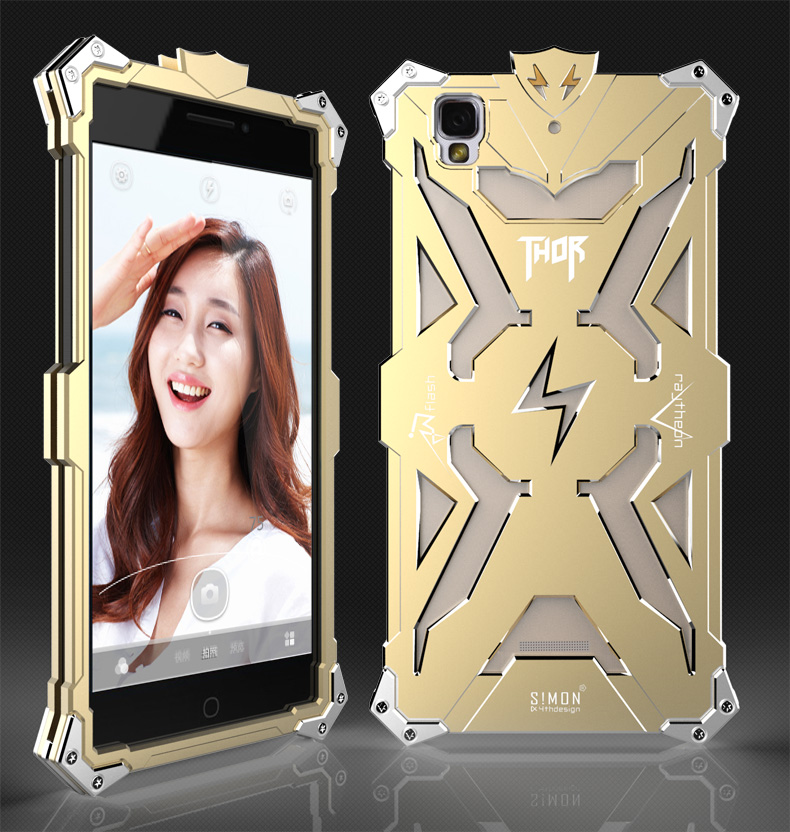 SIMON THOR Aviation Aluminum Alloy Shockproof Armor Metal Case Cover for Coolpad F2 8675