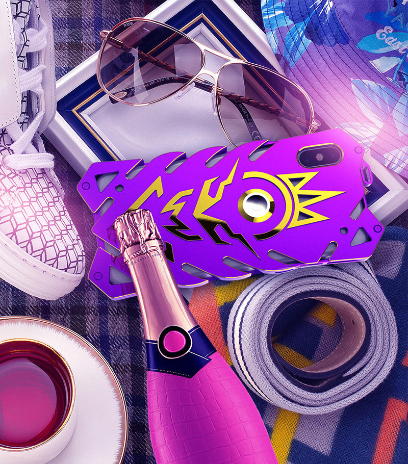 SIMON New THOR II Magnetic Bracket Aviation Aluminum Alloy Shockproof Armor Metal Case Cover for Apple iPhone X