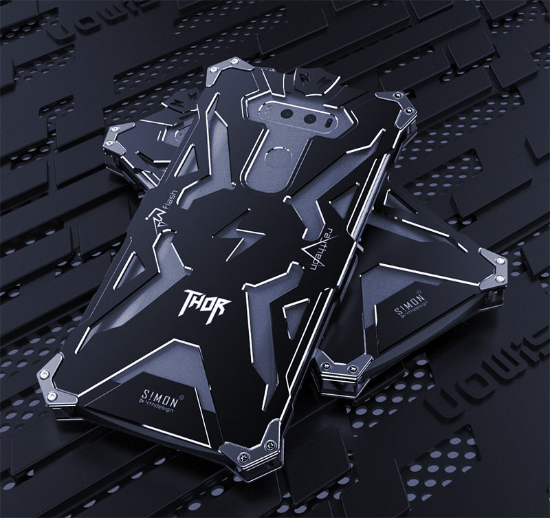 SIMON THOR Aviation Aluminum Alloy Shockproof Armor Metal Case Cover for LG V20