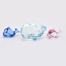 Children Transparent acrylic Crystal Marine Animals Head Whales Whale Pendulum ornaments Toys Little Kids Rewards Gifts