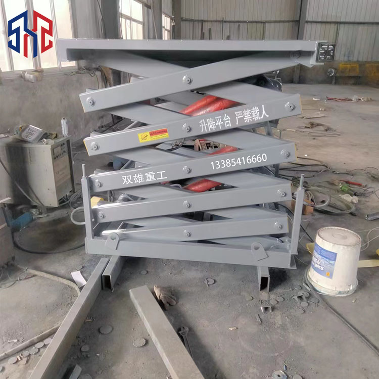 Fixed scissor lift electric loading platform hydraulic freight elevator industrial assembly line roller work table lift car
