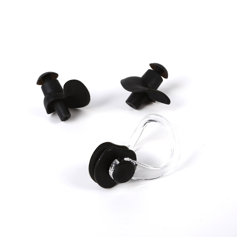 Buy two-deliver a box with nose clip earplug swimming waterproof accessories Silicone Soft Earplugs Swimming