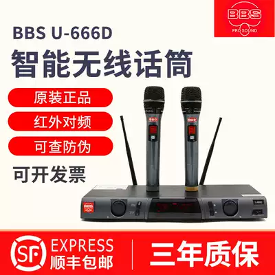 BBS U-666D 4500D 1900VIP wireless one tow two microphone KTV stage home smart microphone