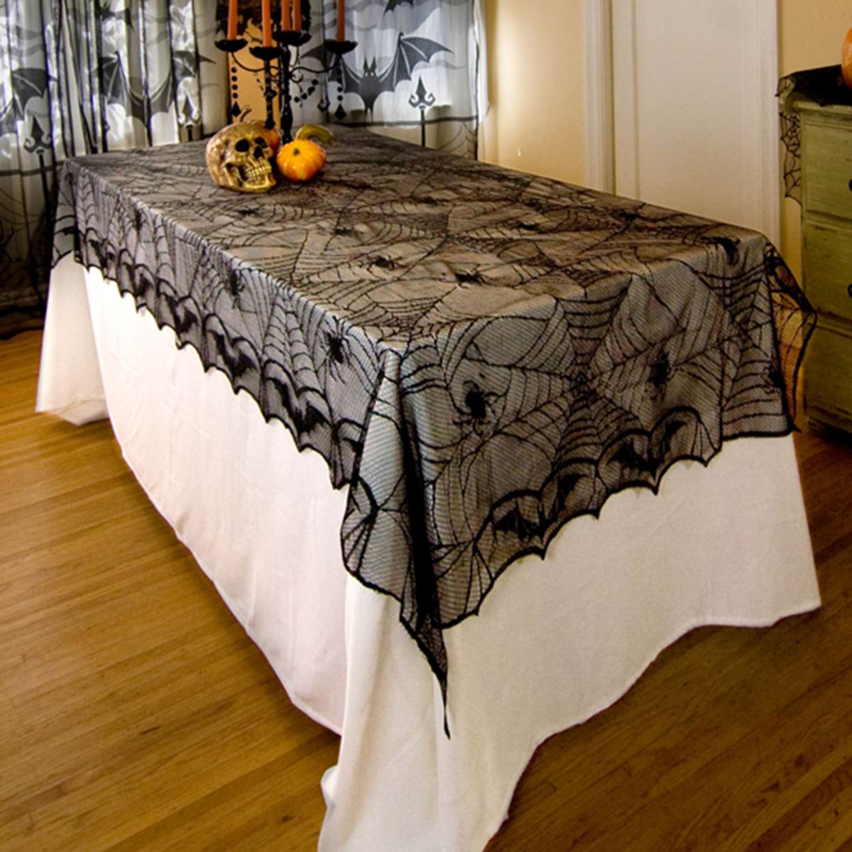 Halloween Disposable Table Cloth Table Cloth Skulls Skull Head Pumpkin Ghost Festival Table Cloth Party Bar Holiday Decorations
