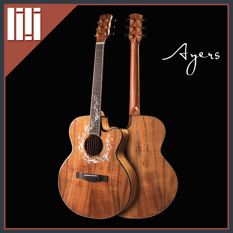 Guitar squared Vietnam Ayers Philharmonic Poetry Longxiang Hawaii All-board folk Guitar Clear Barn