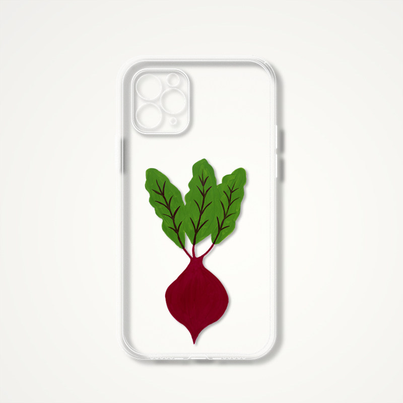 David Shrigley Artistic Vegetable Clear iPhone Case