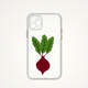 David Shrigley Artistic Whimsical Vegetable Clear Phone Case for iPhone 17, 16, 15, 14 and 13
