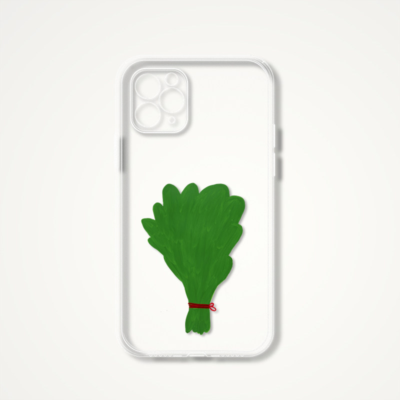 David Shrigley Artistic Vegetable Clear iPhone Case