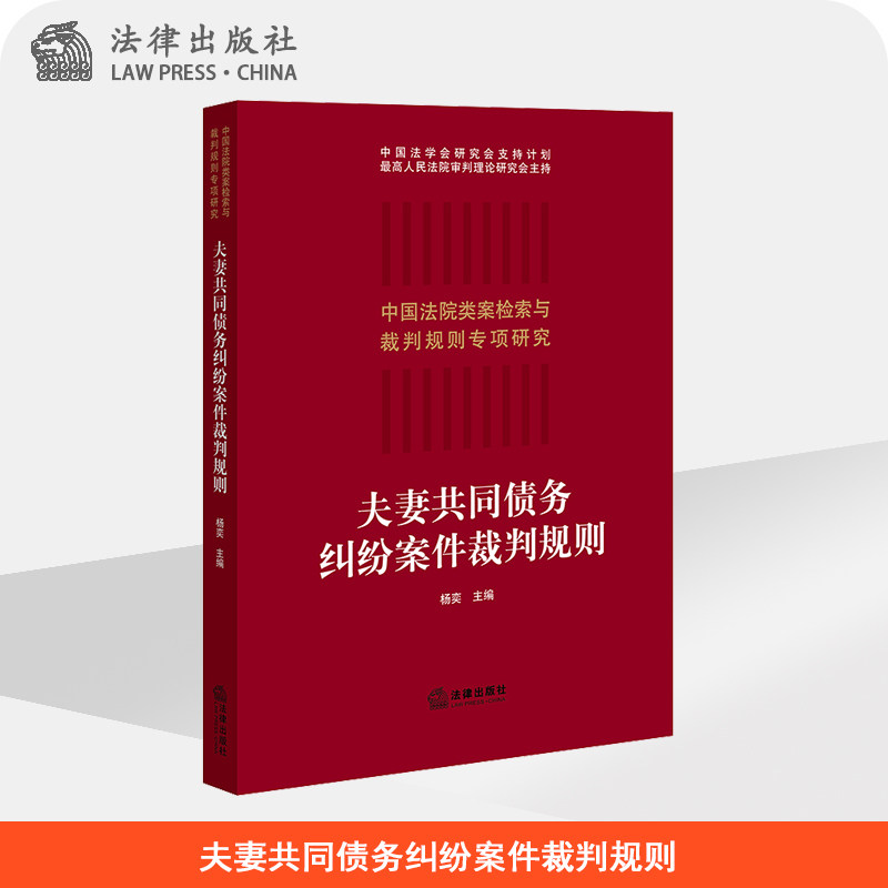 夫妻共同债务纠纷案件裁判规则  杨奕  法律出版社