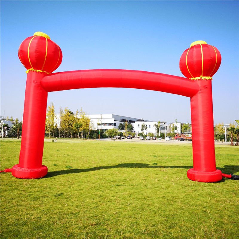 Opening Ceremony Inflatable Upright Post Arch air mold Lantern Column Keyspin Door Color Iridescent Door Advertising Campaign Propaganda Arch