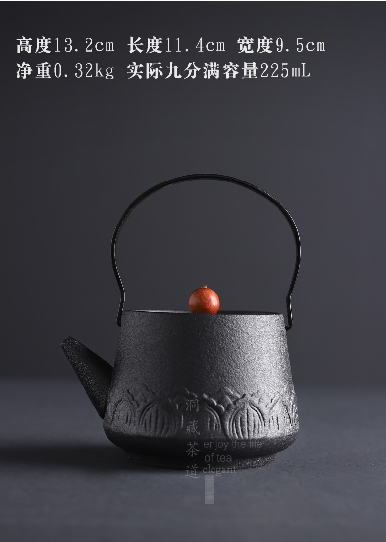 In pot of tea ware archaize floor coarse pottery girder are black pottery clay pu 'er kung fu tea set ceramic teapot In Taiwan