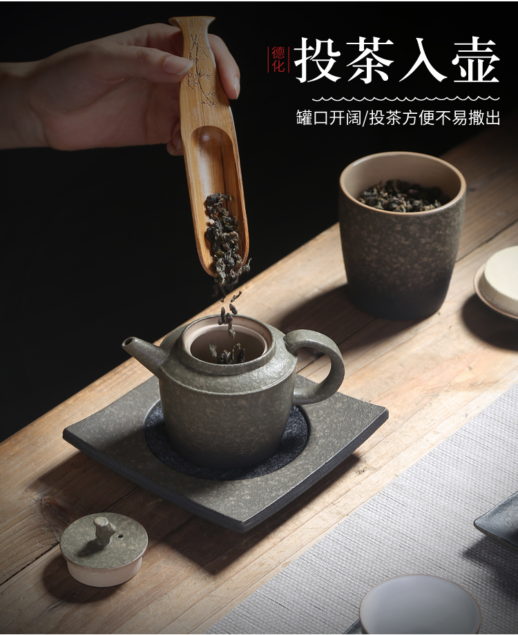 In building coarse ceramic tea set Japanese dry stage of a complete set of ceramic kung fu tea set cup pot home tea cups