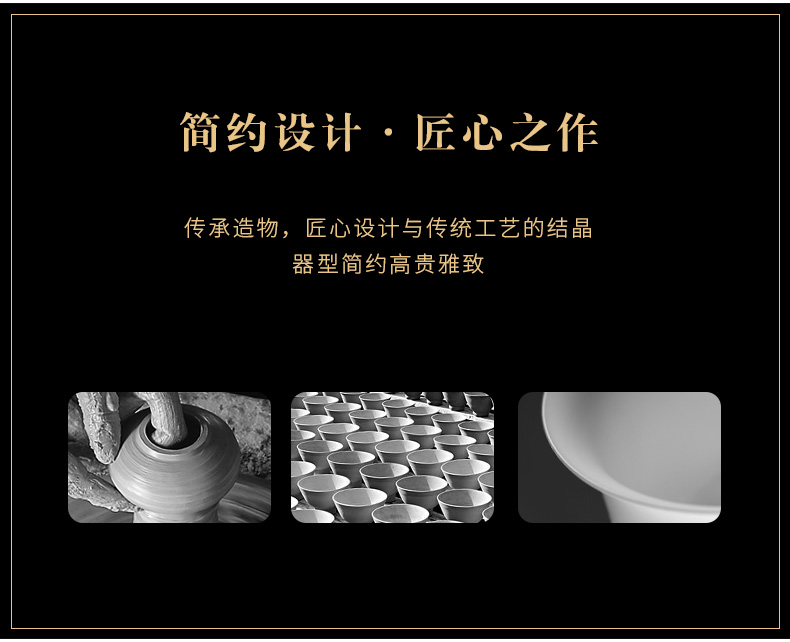 Hole hid building three just tureen dehua white porcelain tea set manual sweet white thin foetus ceramic cups kung fu tea bowl suit