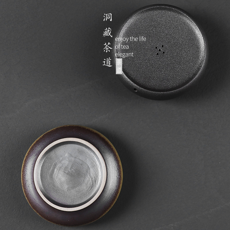 Thick clay POTS in floor bearing Japanese round tea bearing square dry plate ceramic pot of small water storage of tea table