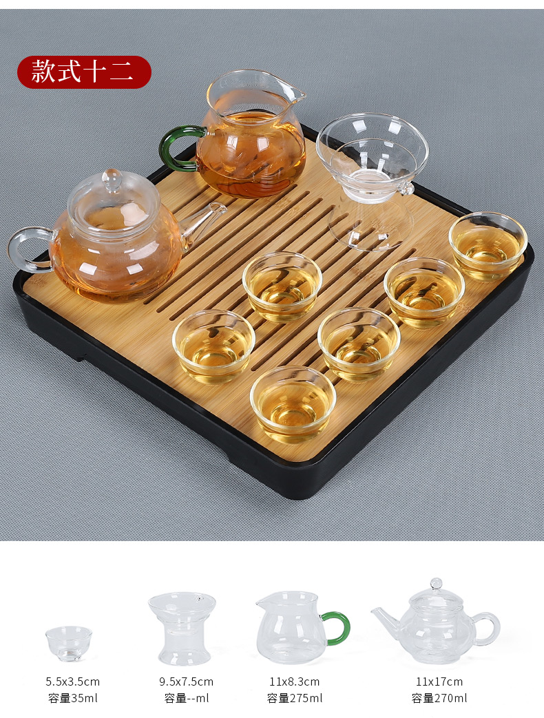 In building the European - style components of a complete set of tea service suit household contracted and I kungfu tea sets kunfu tea tea tray